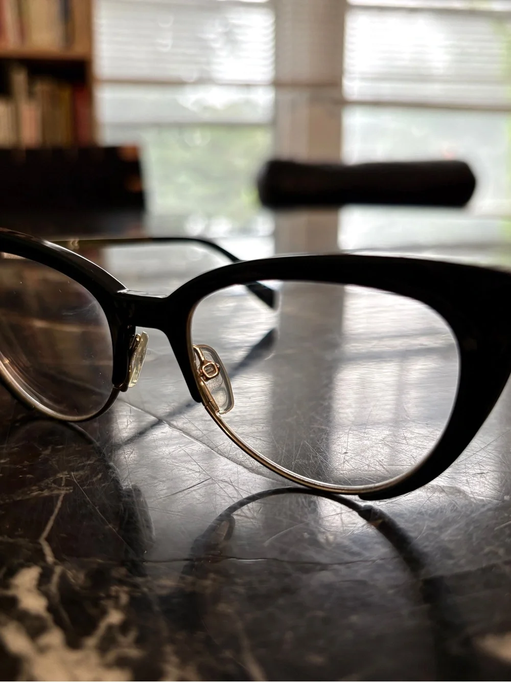 Moschino MOS521 Cat-Eye Eyeglasses - Black/Gold (807)